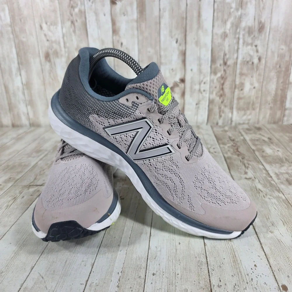 New Balance W680LR7 Women's Running Shoes Gray Mesh Fresh Foam Size 10‎